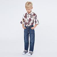 Рубашка для мальчика с коротким рукавом, цвет белый, рост 146 (11 лет)