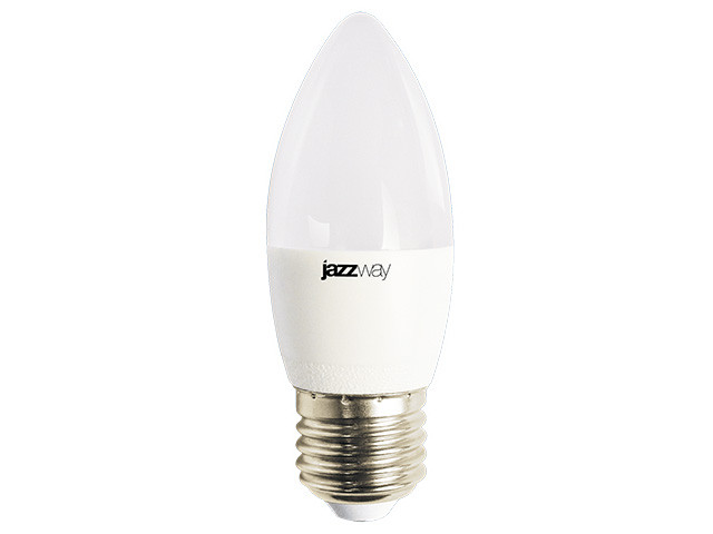 Лампа светодиодная C37 СВЕЧА 8Вт PLED-LX 220-240В Е27 3000К JAZZWAY (60 Вт аналог лампы накаливания,