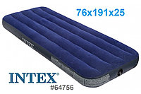 Надувной матрас кровать Intex 64756 (усиленный), 76х191х25