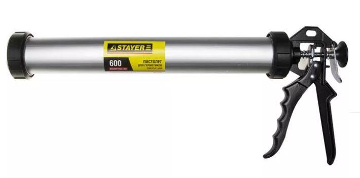 STAYER 600 мл универсальный закрытый пистолет для герметика, алюминиевый корпус, серия Professional - фото 1 - id-p154887155