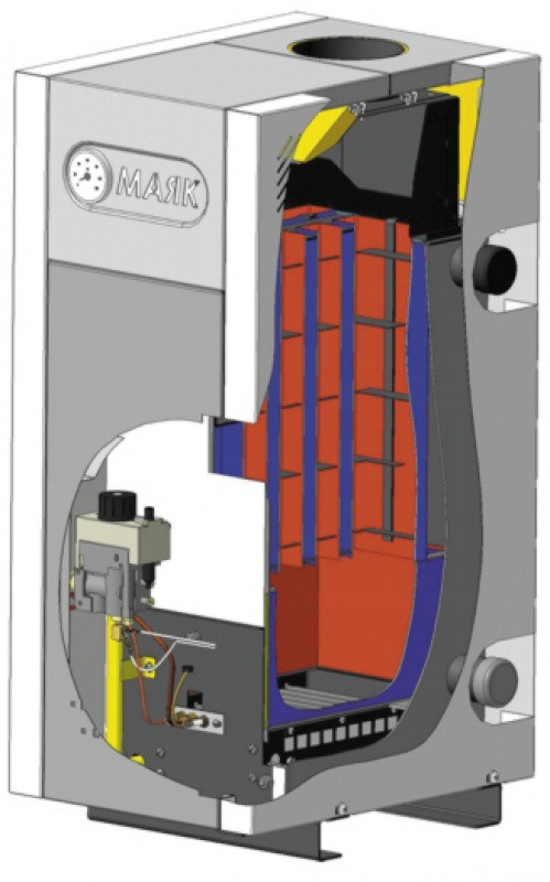 Котёл газовый с атмосферной горелкой Маяк АОГВ-20 КСВ - фото 2 - id-p156384211