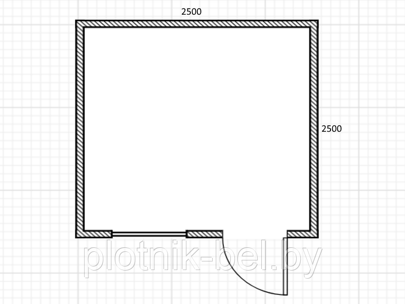 Хозблок (БЫТОВКА) 2,5х2,5 "Силичи" с окном - фото 2 - id-p59224120