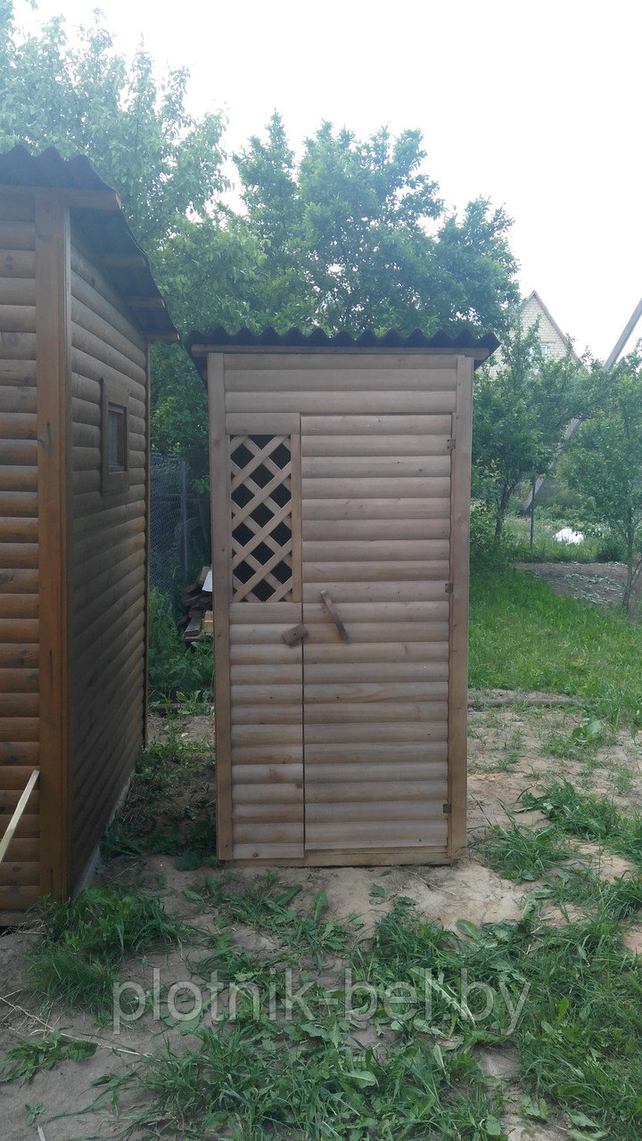 Туалет из блокхауса "Стильный" - фото 4 - id-p60656926
