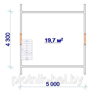 САДОВЫЙ ДОМИК с мансардой, террасой и верандой 7х5 (СД-27.4) - фото 3 - id-p65458499