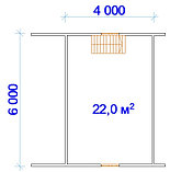 САДОВЫЙ ДОМИК с мансардой, террасой и верандой 5,6х6 (СД-23.2), фото 3