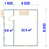 САДОВЫЙ ДОМИК с мансардой и террасой 5,6х6 (СД-22.2), фото 2