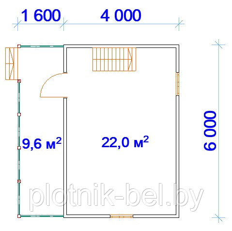 САДОВЫЙ ДОМИК с мансардой и террасой 5,6х6 (СД-22.2) - фото 2 - id-p65458506