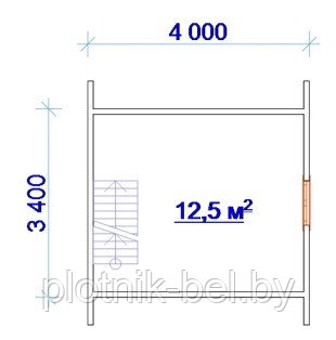 САДОВЫЙ ДОМИК с мансардой и верандой 5,6х4 (СД-9.4) - фото 3 - id-p65458510