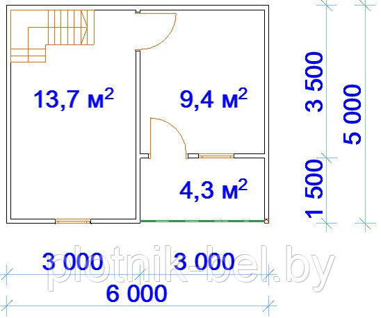 САДОВЫЙ ДОМИК с мансардой, террасой и балконом 6х5 (СД-43.2) - фото 3 - id-p65459205