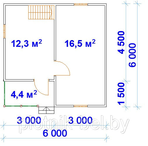 САДОВЫЙ ДОМИК с мансардой и террасой 6х6 (СД-53.4) - фото 2 - id-p65459232