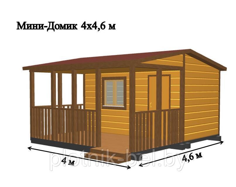 САДОВЫЙ ДОМИК с террасой 4х4,6 (СД-63.0)