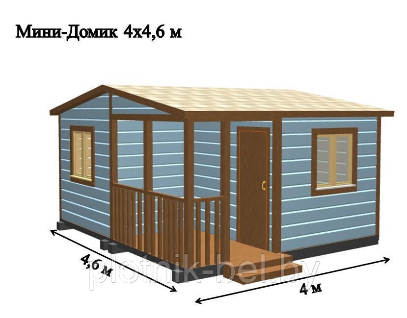 САДОВЫЙ ДОМИК с террасой 4х4,6 (СД-64.0)
