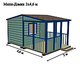 САДОВЫЙ ДОМИК с террасой 3х4,6 (СД-61.0), фото 7
