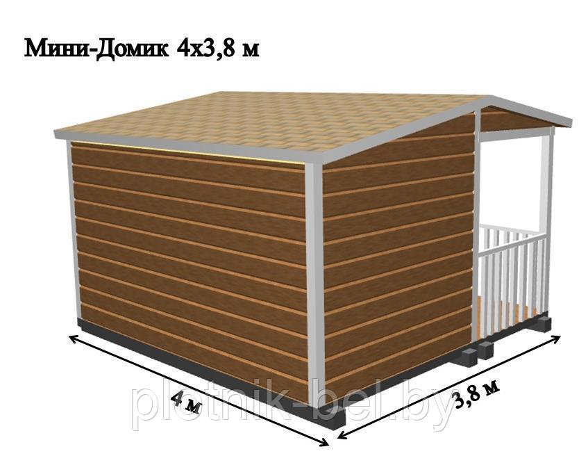 САДОВЫЙ ДОМИК с террасой 4х3,8 (СД-62.0) - фото 7 - id-p76613702