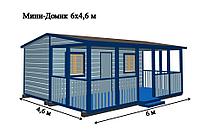 САДОВЫЙ ДОМИК с террасой 6х4,6 (СД-71.0)