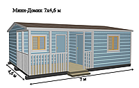 САДОВЫЙ ДОМИК 7х4,6 (СД-79.0)