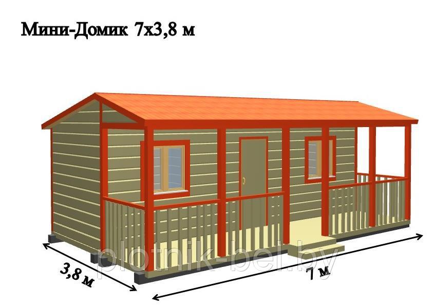 САДОВЫЙ ДОМИК 7х3,8 (СД-77.0)