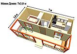 САДОВЫЙ ДОМИК 7х3,8 (СД-77.0), фото 3