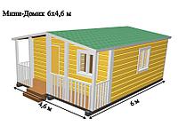 САДОВЫЙ ДОМИК с террасой 6х4,6 (СД-74.0)