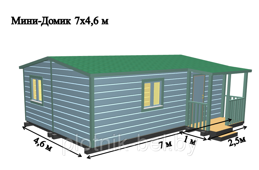 САДОВЫЙ ДОМИК 7х4,6 (СД-83.0)