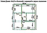 САДОВЫЙ ДОМИК с террасой 6х6,9 (СД-104.0), фото 2