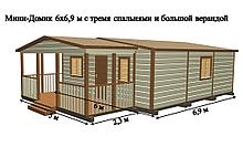 САДОВЫЙ ДОМИК с террасой 6х9,2 (СД-116.0)