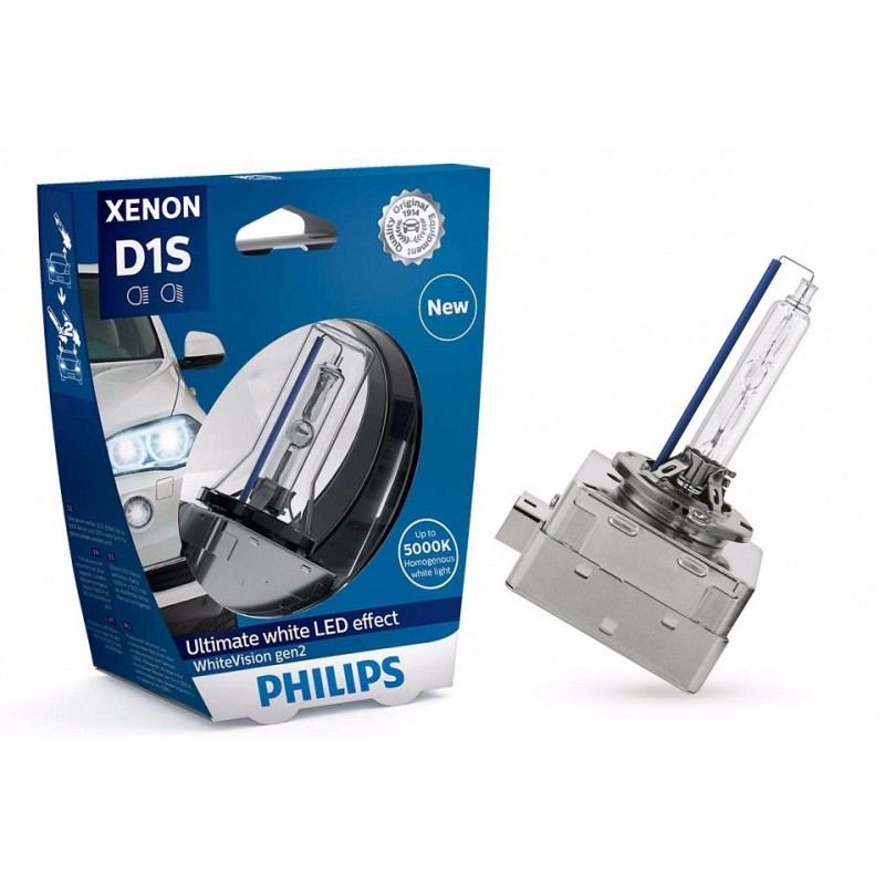 Лампа ксеноновая D1S Philips WhiteVision gen2 - фото 1 - id-p156384599