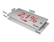XPS ТехноНИКОЛЬ CARBON PROF SLOPE-2,1% S/2 1200х600х30/55 Элемент В