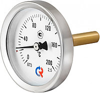 Термометр биметаллический БТ-31.211(0-160С) G1/2.150.2,5 осевой d=63мм