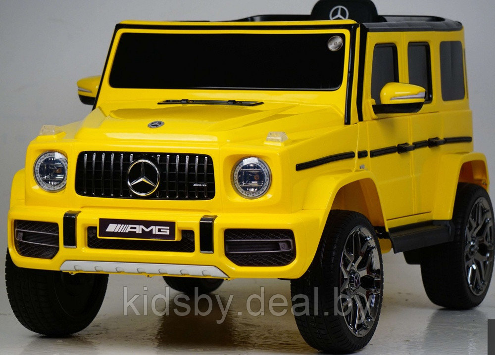 Детский электромобиль RiverToys Mercedes-Benz G63 T999TT (желтый) лицензия - фото 2 - id-p121175981