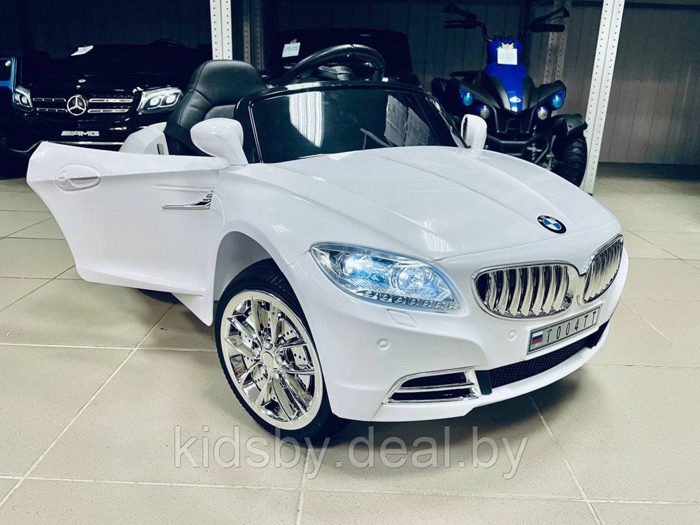 Детский электромобиль RiverToys BMW T004TT (белый) - фото 2 - id-p26159475