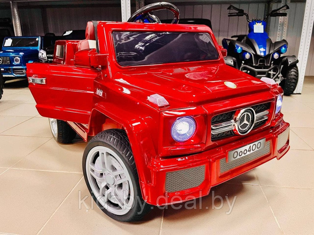 Детский электромобиль RiverToys Mercedes-Benz O004OO VIP (красный) вишневый глянец автокраска - фото 2 - id-p23518248