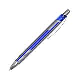 Ручка шариковая автоматическая "Butterflow Click", 0.7 мм, синий, серебристый, стерж. синий, фото 3