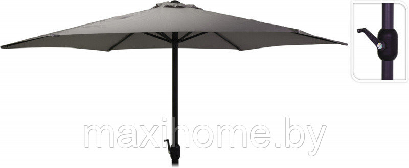 Зонт складной садовый Темно-серый - фото 1 - id-p156433620