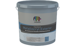 Краска с металлическим эффектом для фасадов Capadecor Metallocryl Exterior 10 л.