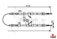 Трос стояночного тормоза 1987482088810 BOSCH