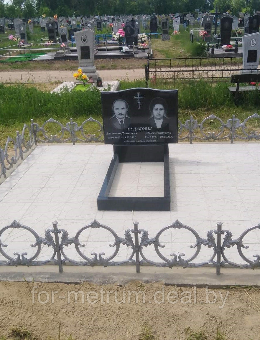 Памятник двойной 140-2021 - фото 1 - id-p156477419