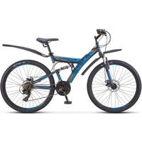 Велосипед Stels Focus MD 26 21-sp V010 2020 (черный/синий)