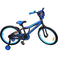 Детский велосипед Favorit Biker 20 (черный/синий, 2019)