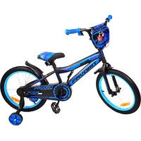 Детский велосипед Favorit Biker 18 (черный/синий, 2019)