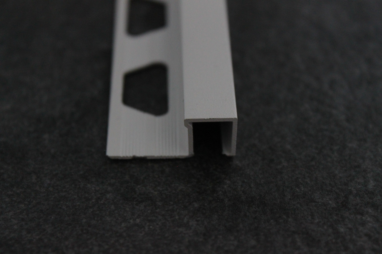 П-образный уголок для плитки 10мм белый мат 270см, фото 1
