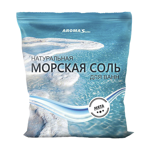 Соль морская для ванн Aroma 'Saules "Мята перечная", 1 кг - фото 1 - id-p156506784