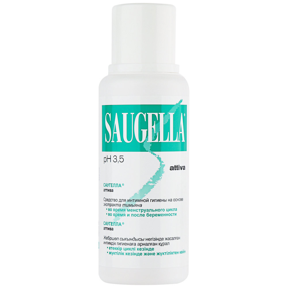 Жидкое мыло для интимной гигиены Saugella Attiva, 250 мл