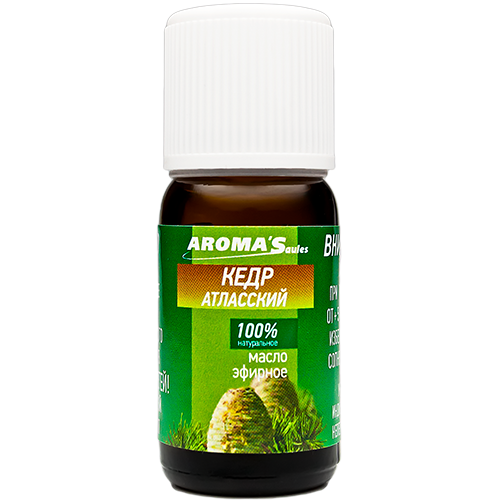 Натуральное эфирное масло Aroma`Saules "Кедр атласский", 10 мл - фото 1 - id-p156507877