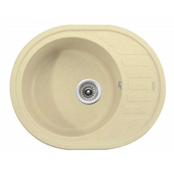 Мойка гранитная для кухни KAISER 620x500x220 Jasmine овальная, KGMO-6250-J