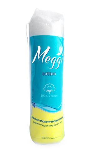 Ватные диски Meggi "Cotton", 80 шт