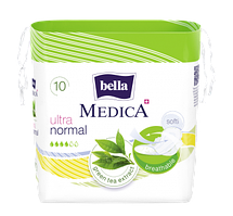 Гигиенические прокладки с экстрактом зеленого чая Bella Medica Ultra Normal, 10 шт