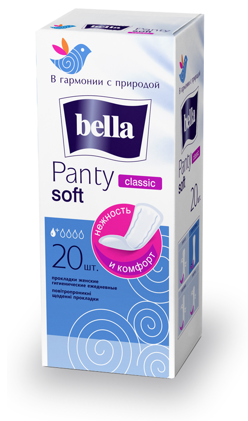 Eжедневные прокладки Bella Panty Classic, 20 шт