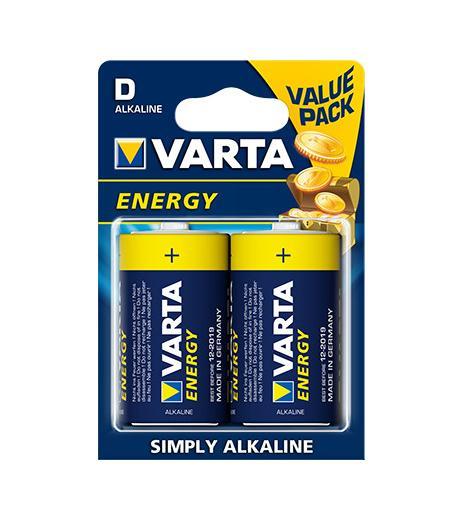 Щелочная батарейка VARTA LR20 Energy 4120, 1 шт
