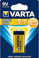 Щелочная батарейка VARTA Longlife 9V (крона), 1 шт